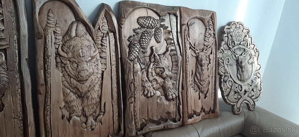 Drevené obrázky Poľovnicke motivy 60×40cm.hrubka4cm - 5