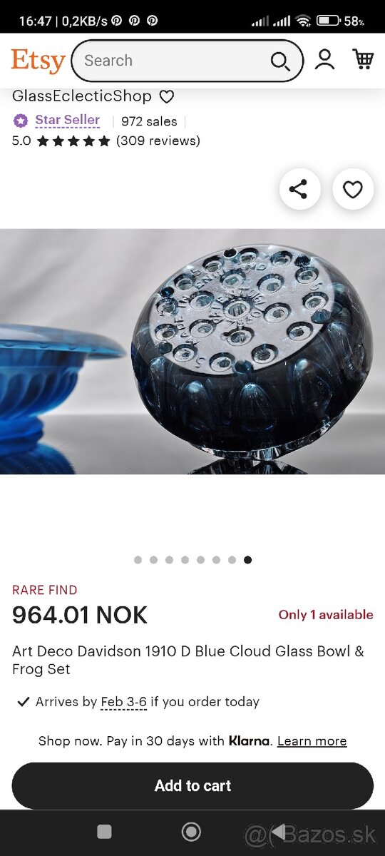 Francúzska krištáľova váza - 5