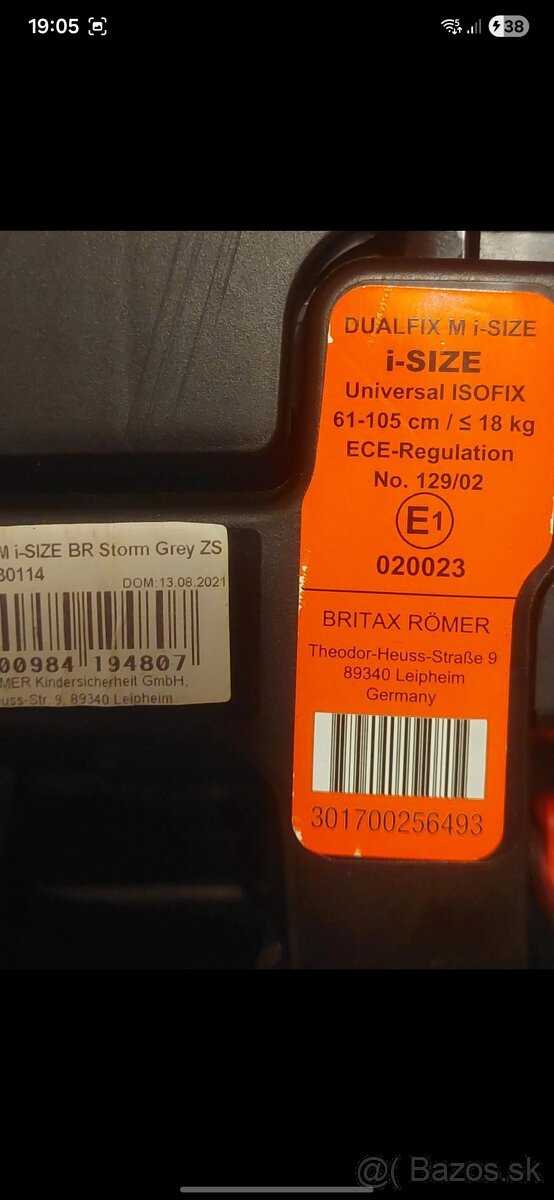 Britax Römer dualfix M-i size - 5