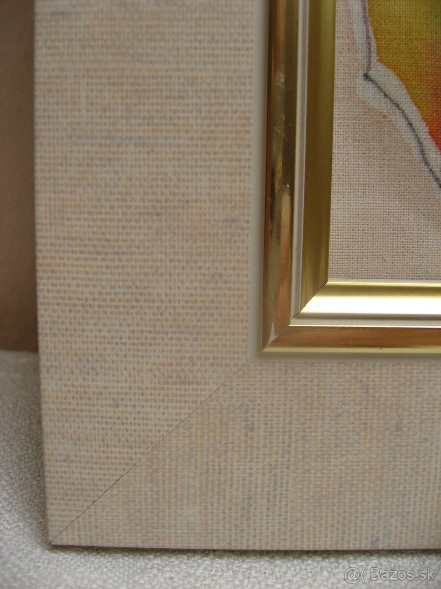 "Začepčenie" - batika na plátne - 5