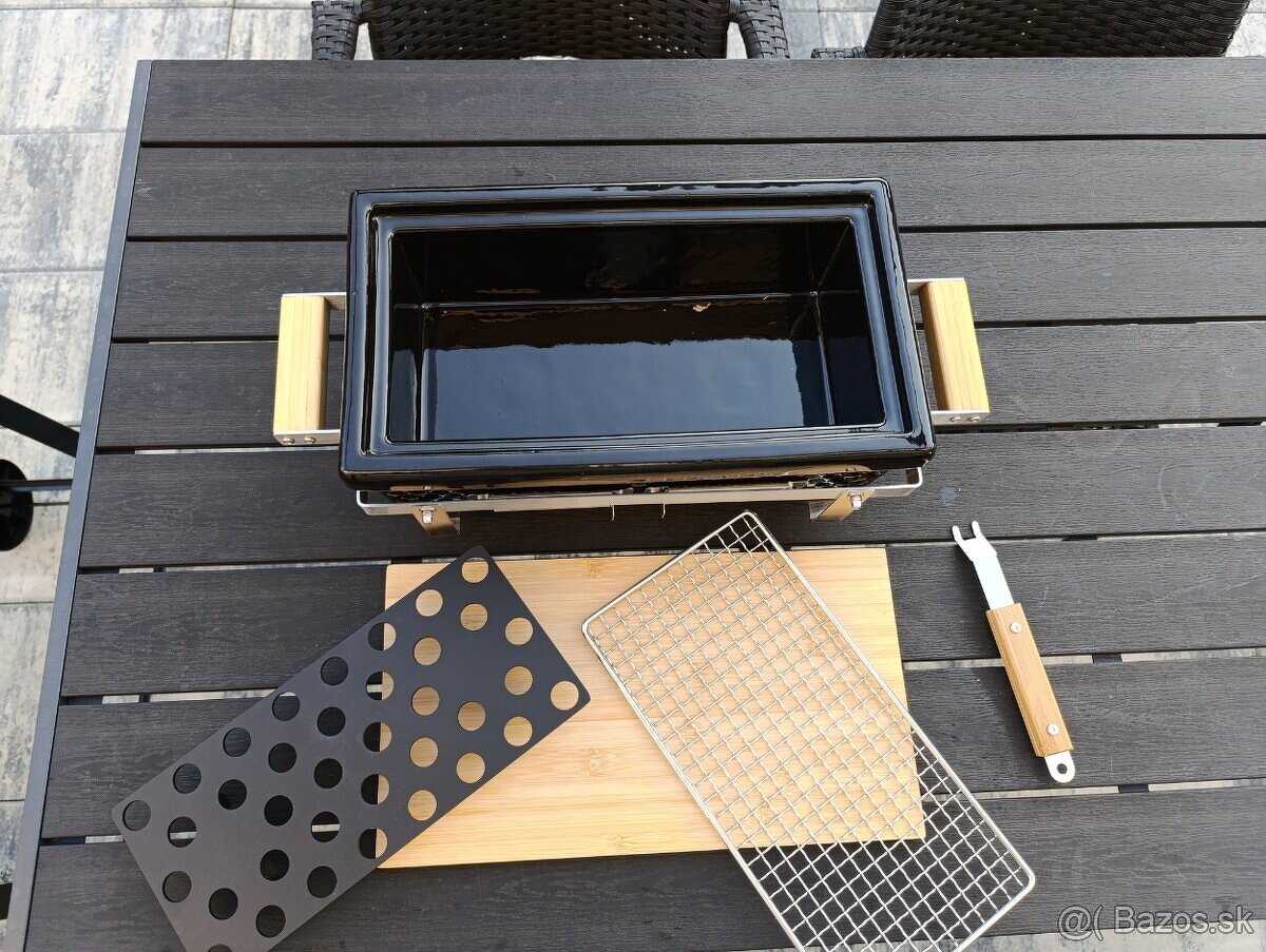 Stolný keramický gril Hibachi - 5