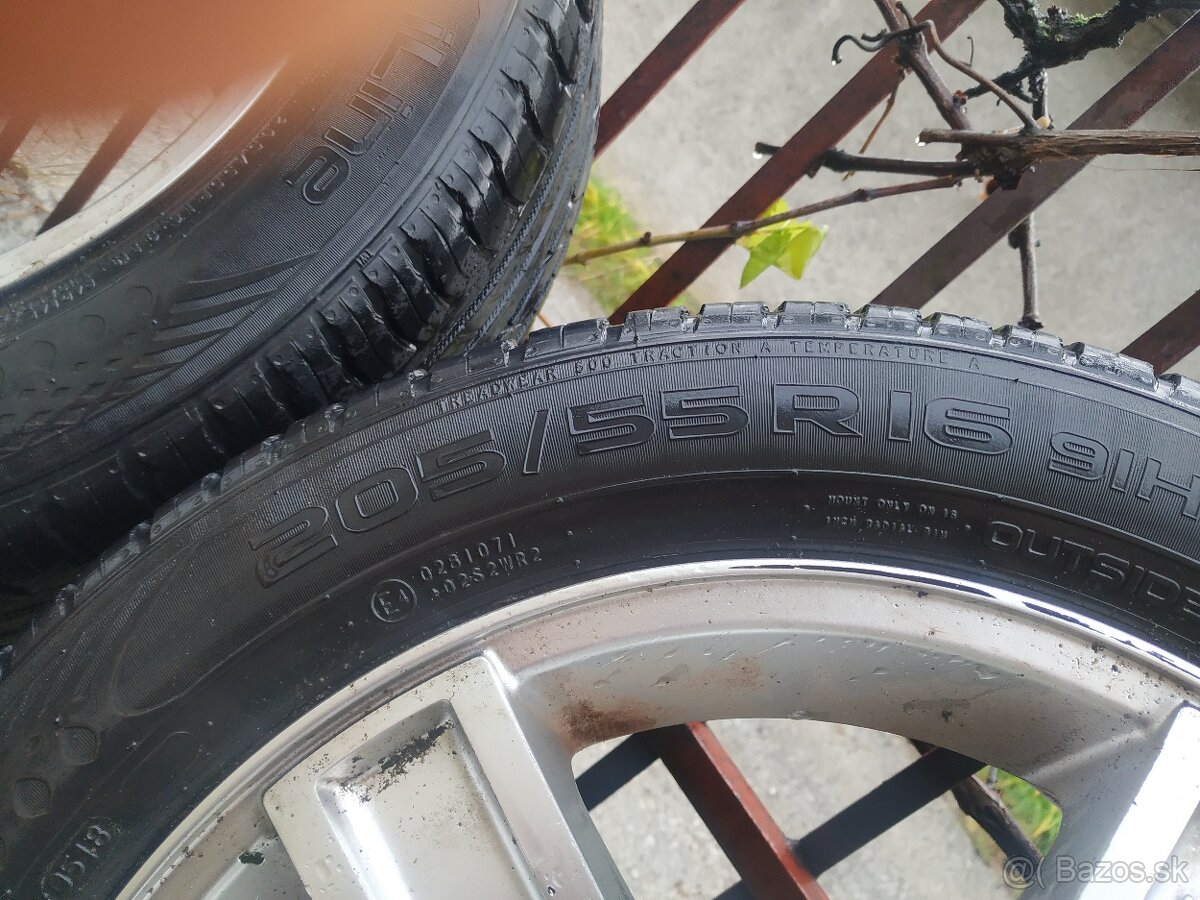 VW Touran ALU disky. 4 kusy. 205/55/R16. - 5