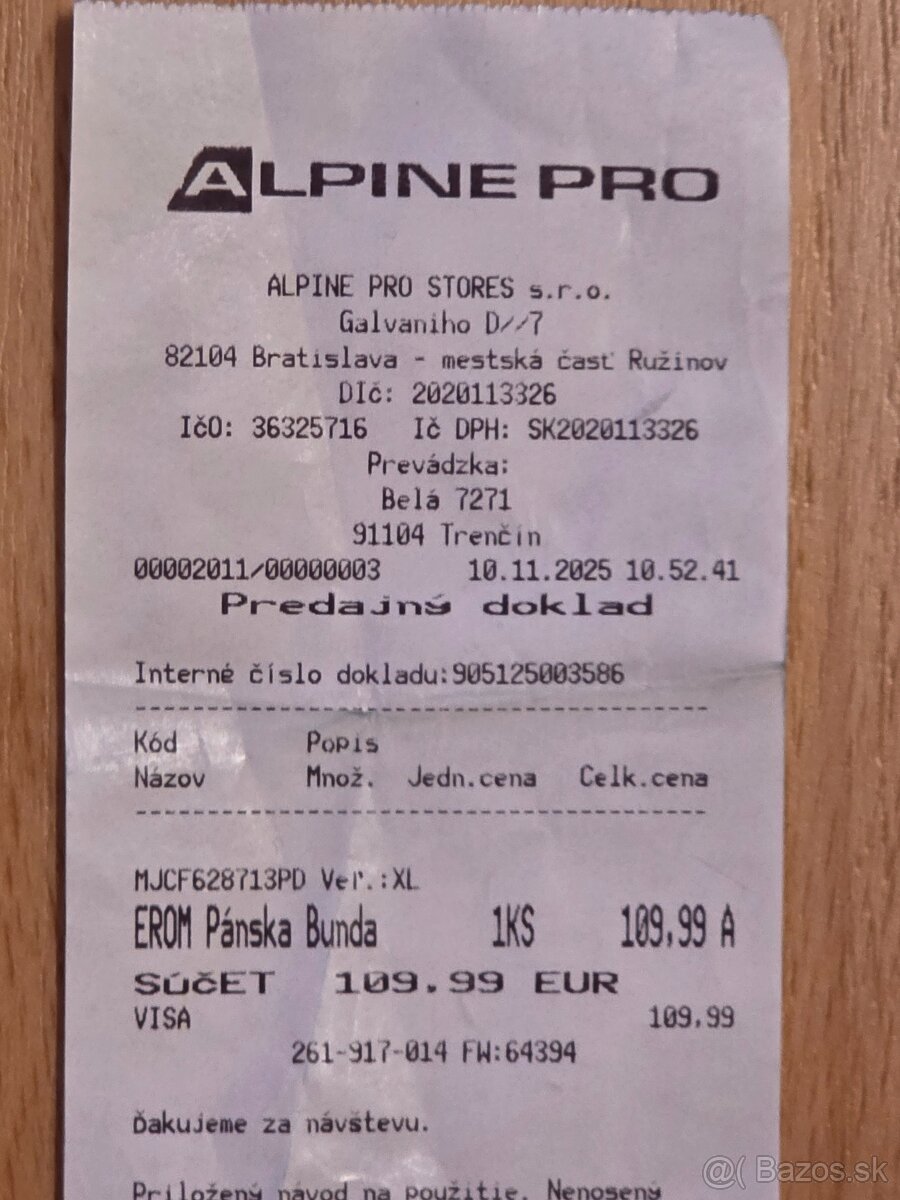 Pánska zimná bunda ALPINE PRO EROM veľ. XL - 5