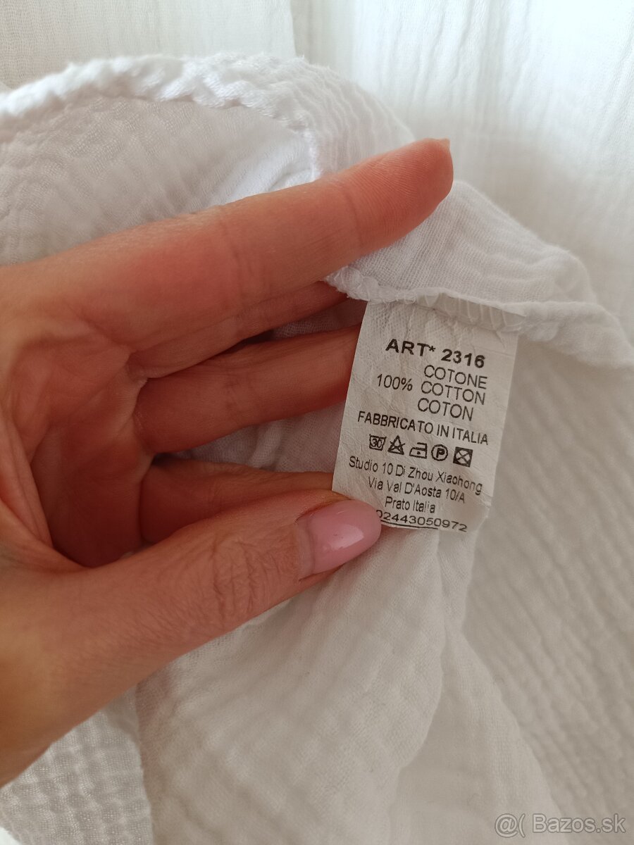 Biela bavlnená košeľa - 5