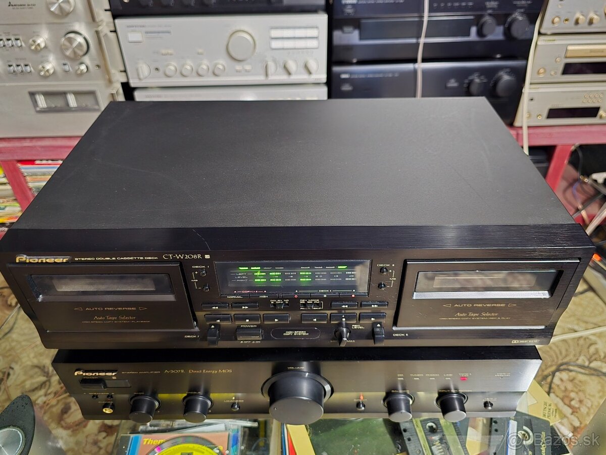 Pioneer A307R +CT-W208R zosilňovač a dual deck - 5