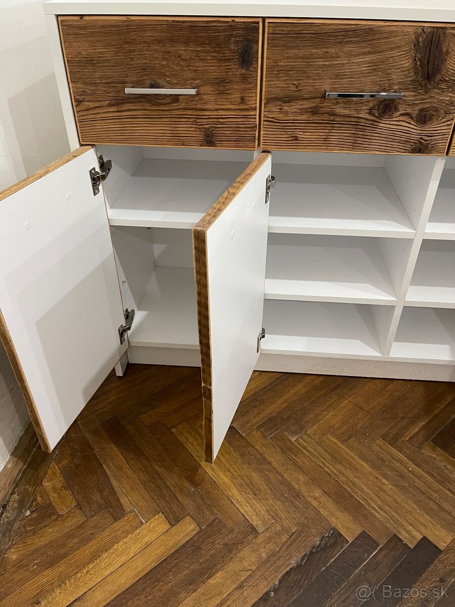 Komoda s kartáčovaným drevom - 5