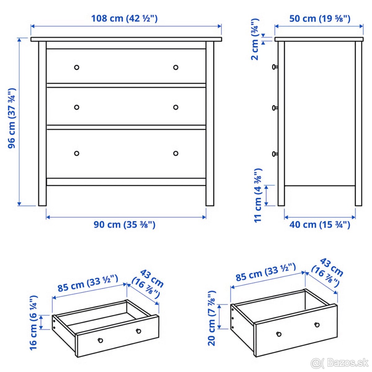 Komoda HEMNES - 5