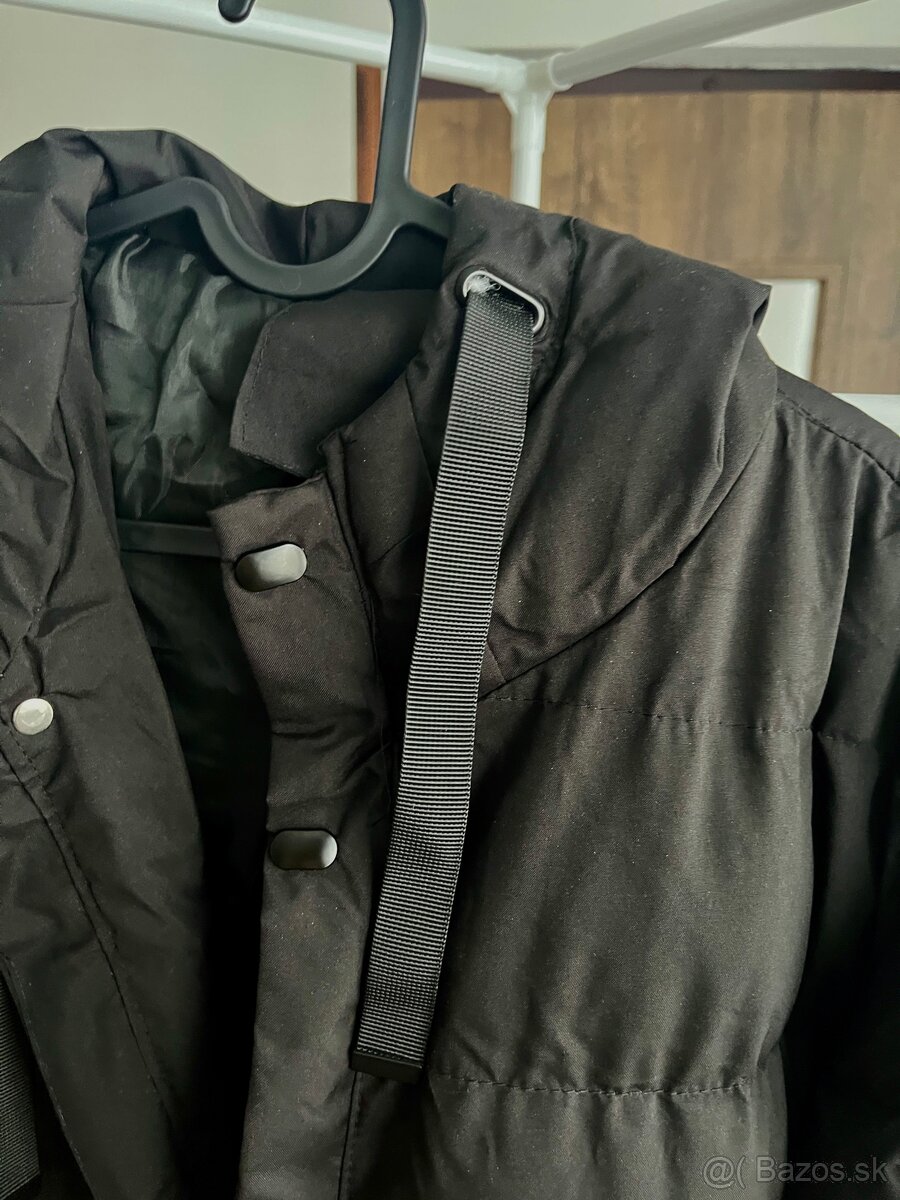 Pánska dlhá zimná bunda s kapucňou - 5