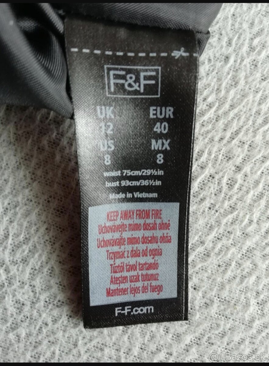 Dámske čierne šaty. F&F. - 5