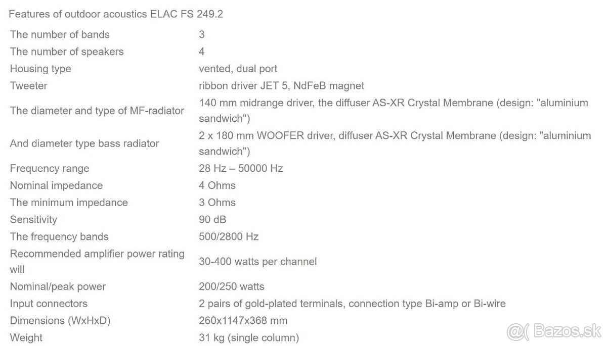 ELAC FS 249.2 Black High Gloss / AKCIA - 5