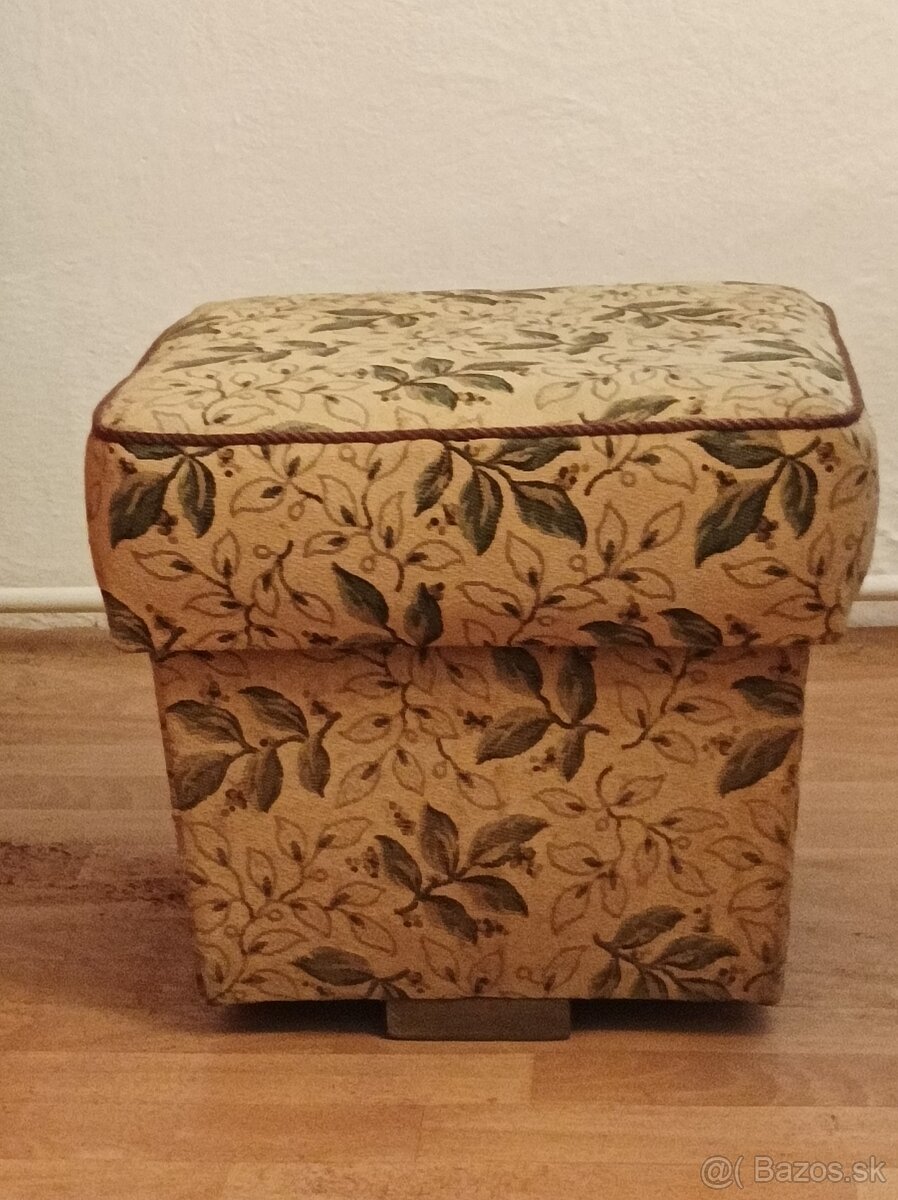 RETRO stolík, retro taburetka - 5