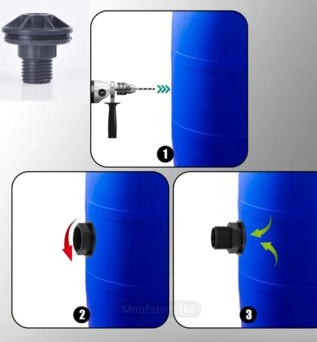 adaptér na daždové sudy s ventilom - 5