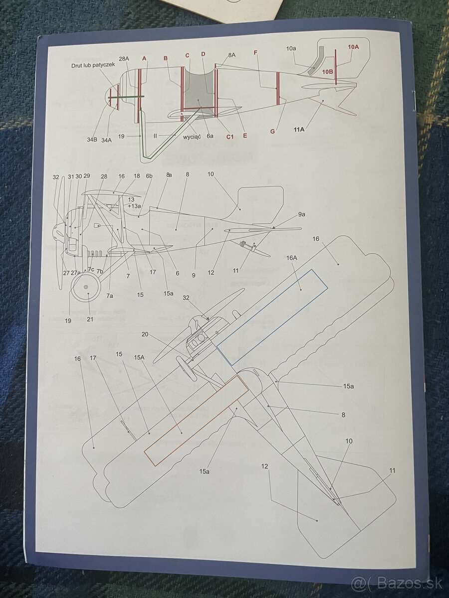 Papierový model Dvojplošník Siemens Schuckerf - 5