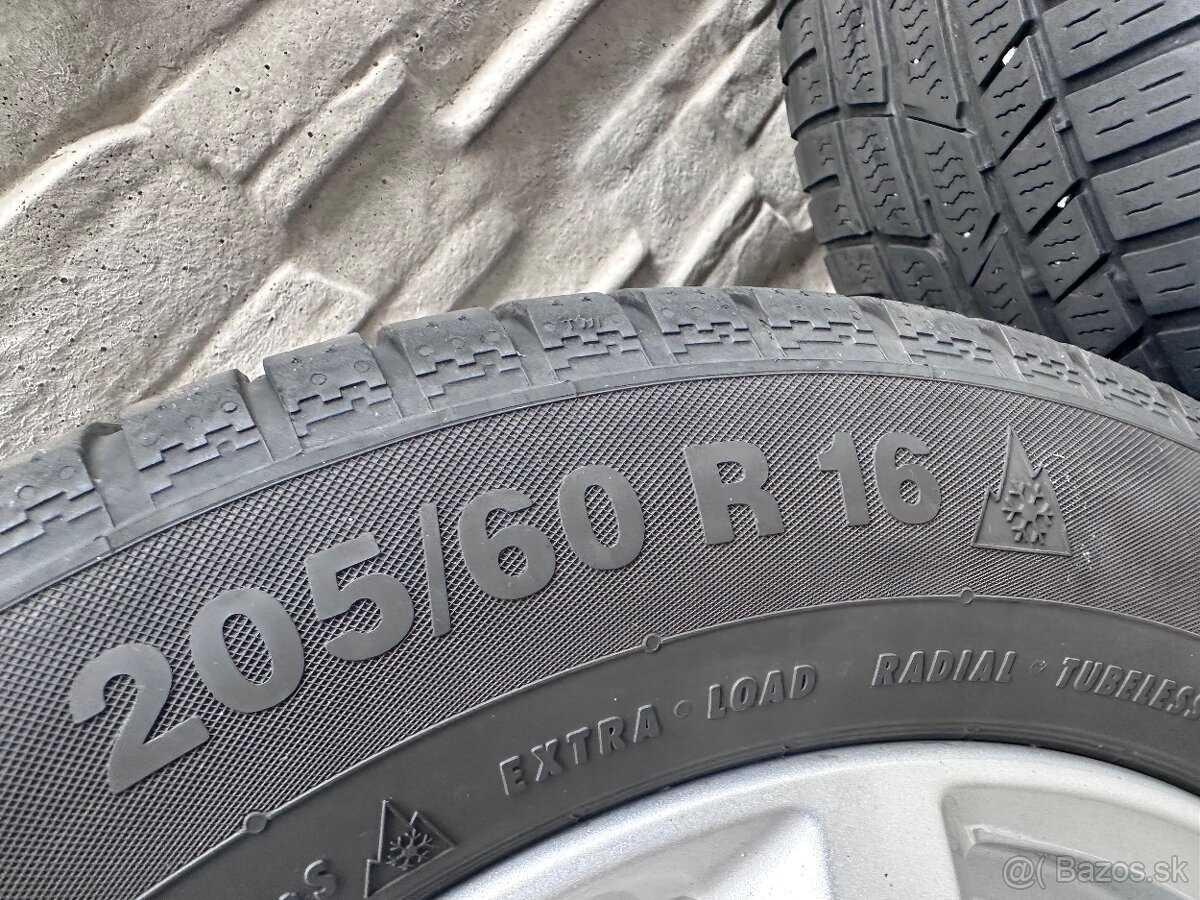 Alu disky R 16 + 205/60 R16 - zimné Continental TS830 P - 5