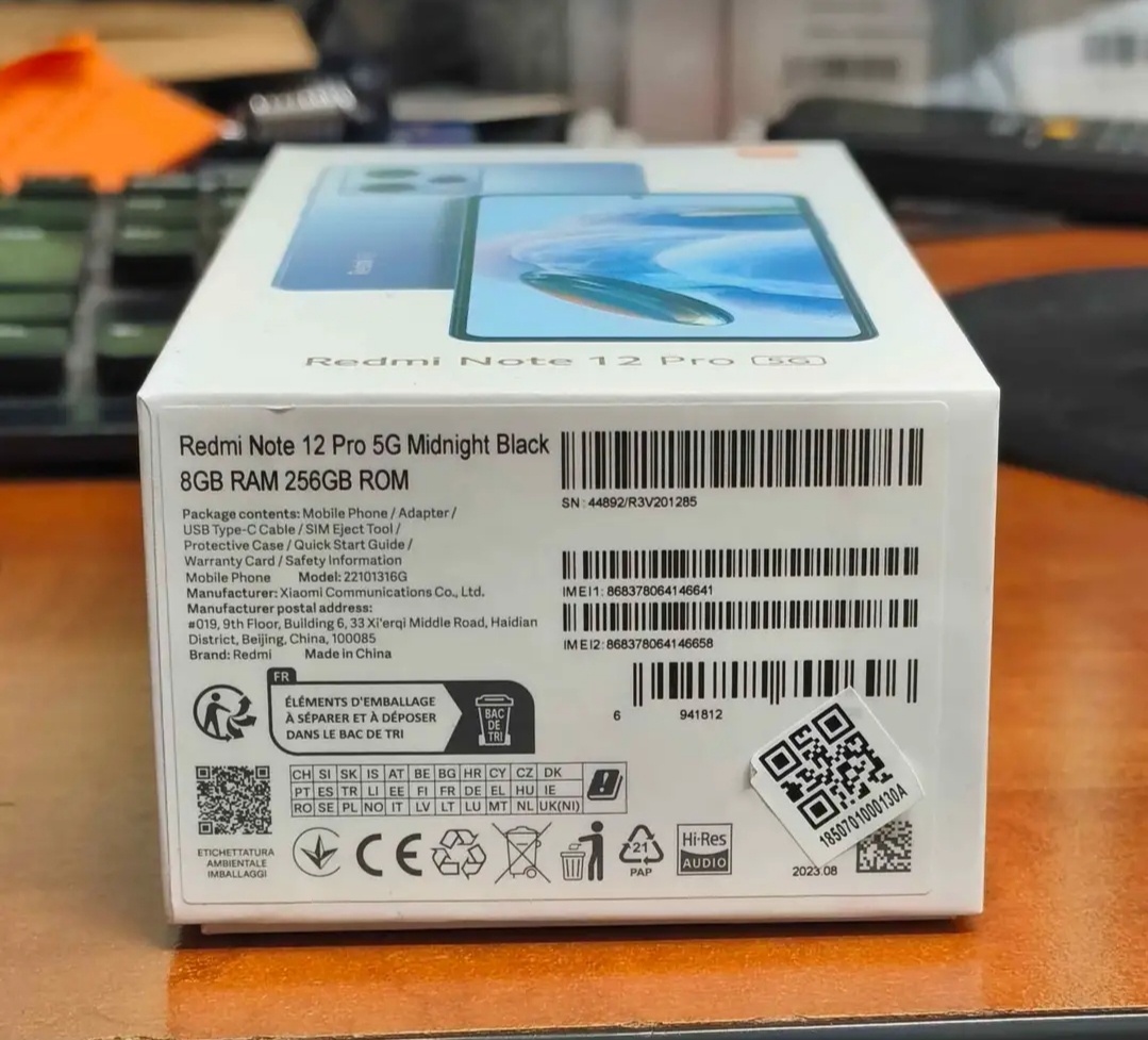 Xiaomi Redmi Note 12 PRO 5G 8/256gb - 5