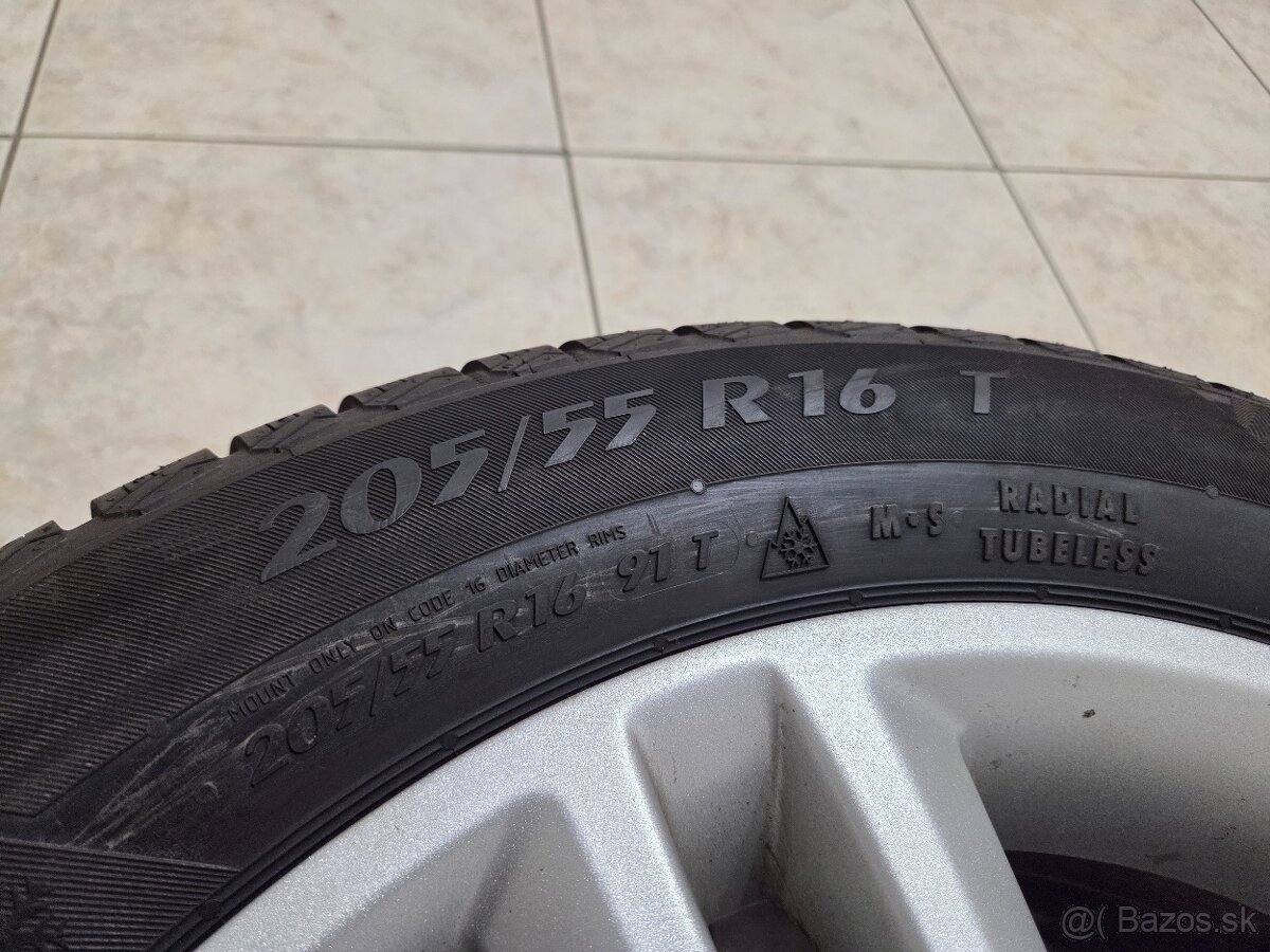 zimné 16" ŠKODA (5x100) - 99% - 5