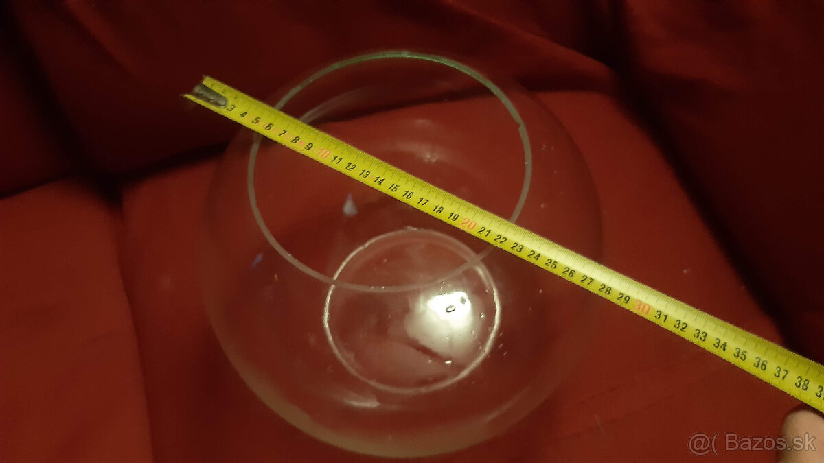 Predám sklenené okrúhle akvárium - 5