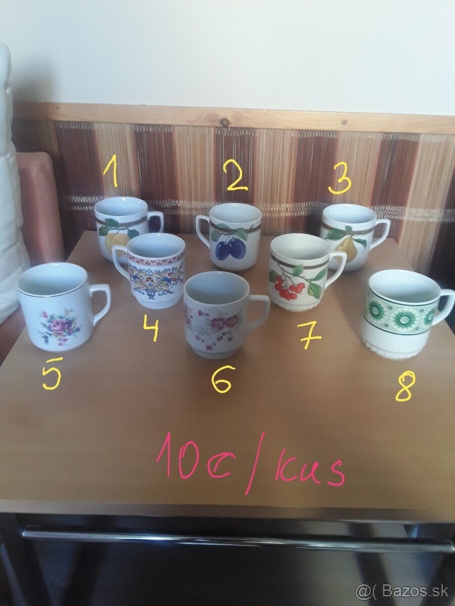 Retro hrnceky,taniere,mixer,slahač, - 5