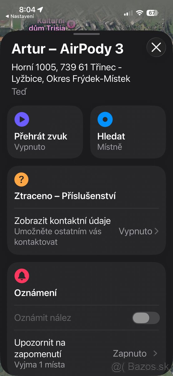 Sluchatka Apple Airpods 3 zaruka Datart - 5