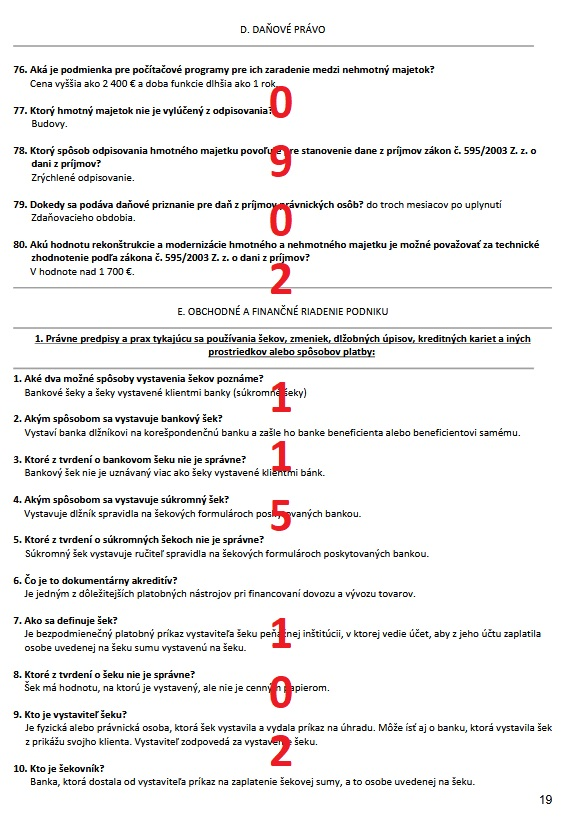 Ponúkam testové otázky na skúšku z medzinárodnej dopravy - 5