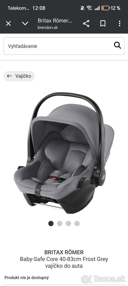 Predám vajíčko - autosedačku Britax Romer - 5