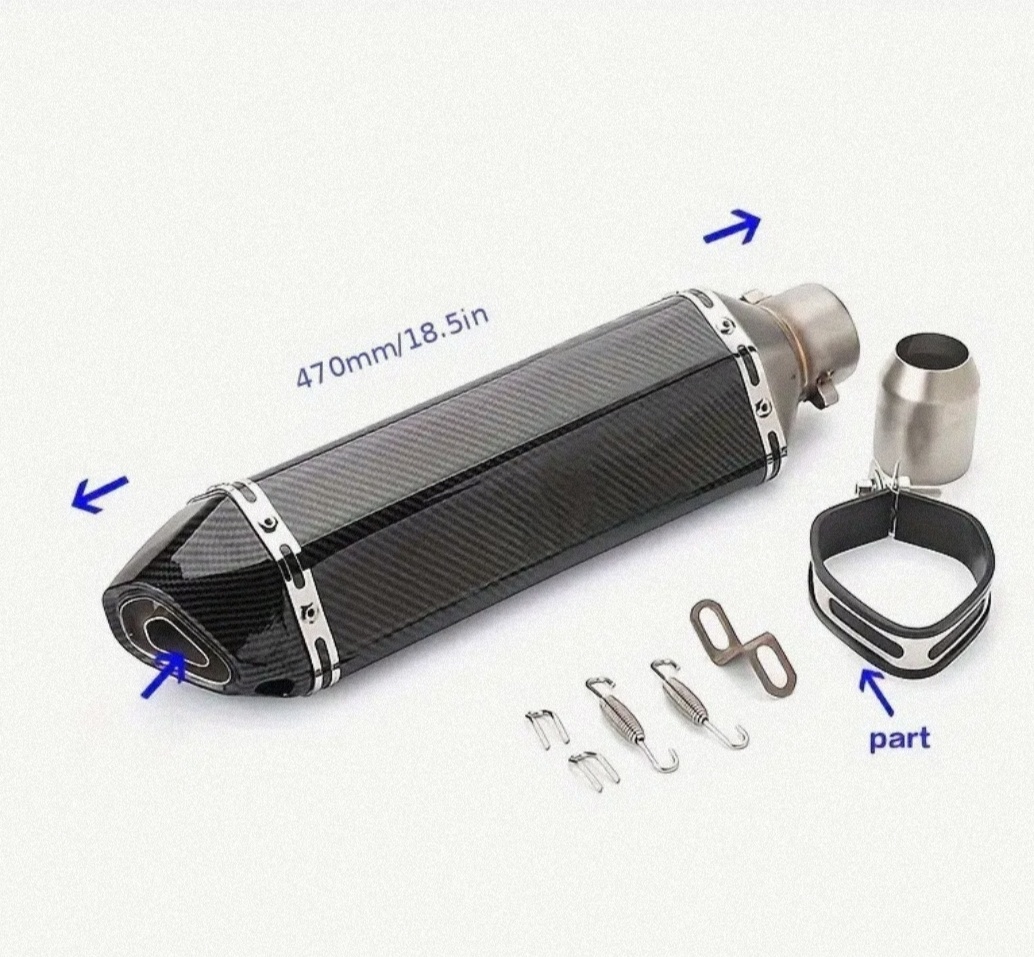 Výfuk Akrapovic ladený výfuk dĺžka 370 aj 470mm - 5