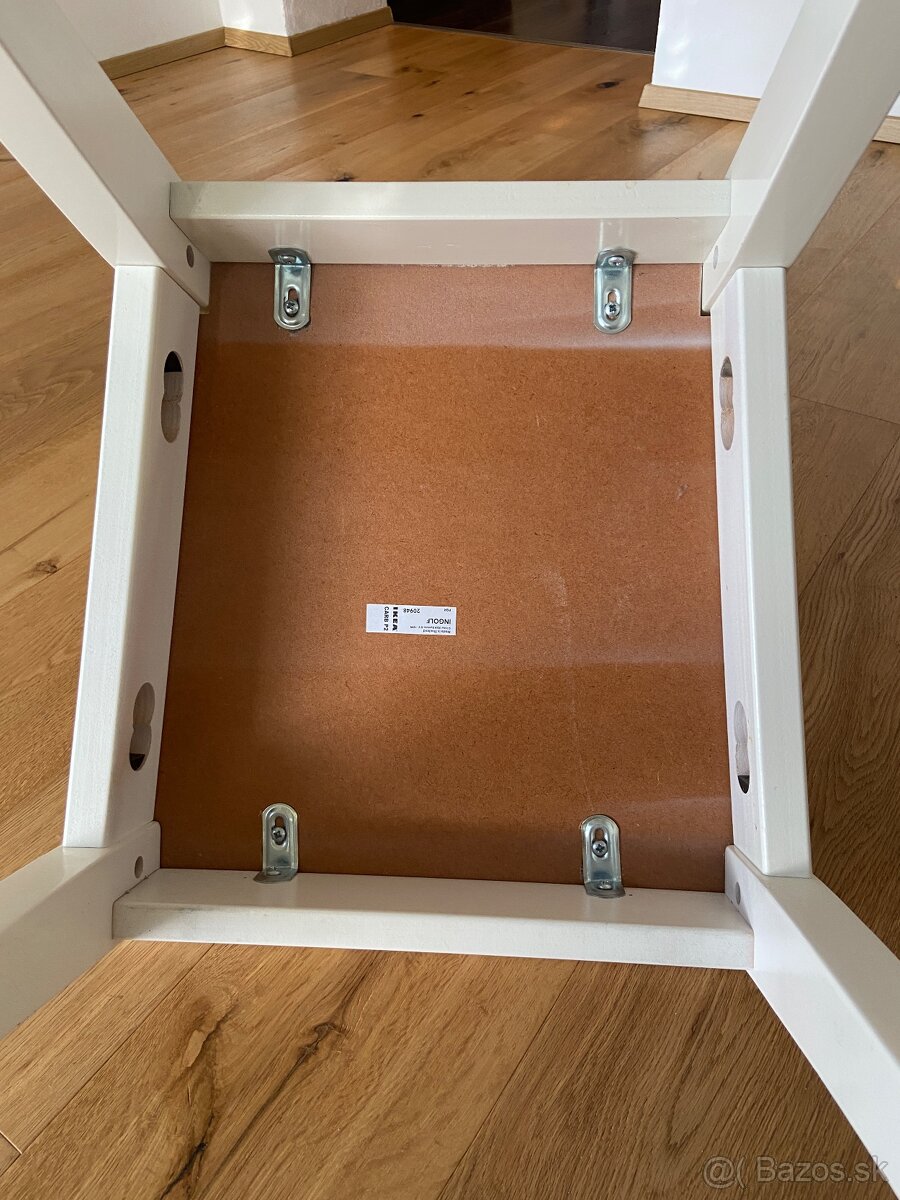 4 drevene stolicky biele plus somlik - 5