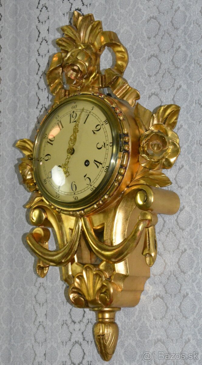 Starožitné kartelové hodiny Exacta - 5