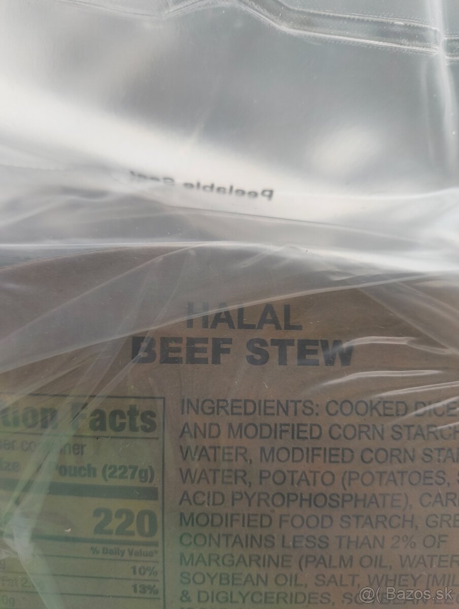 MRE Usa Army 🇺🇲 Halal edícia 🍝🍴 - 5