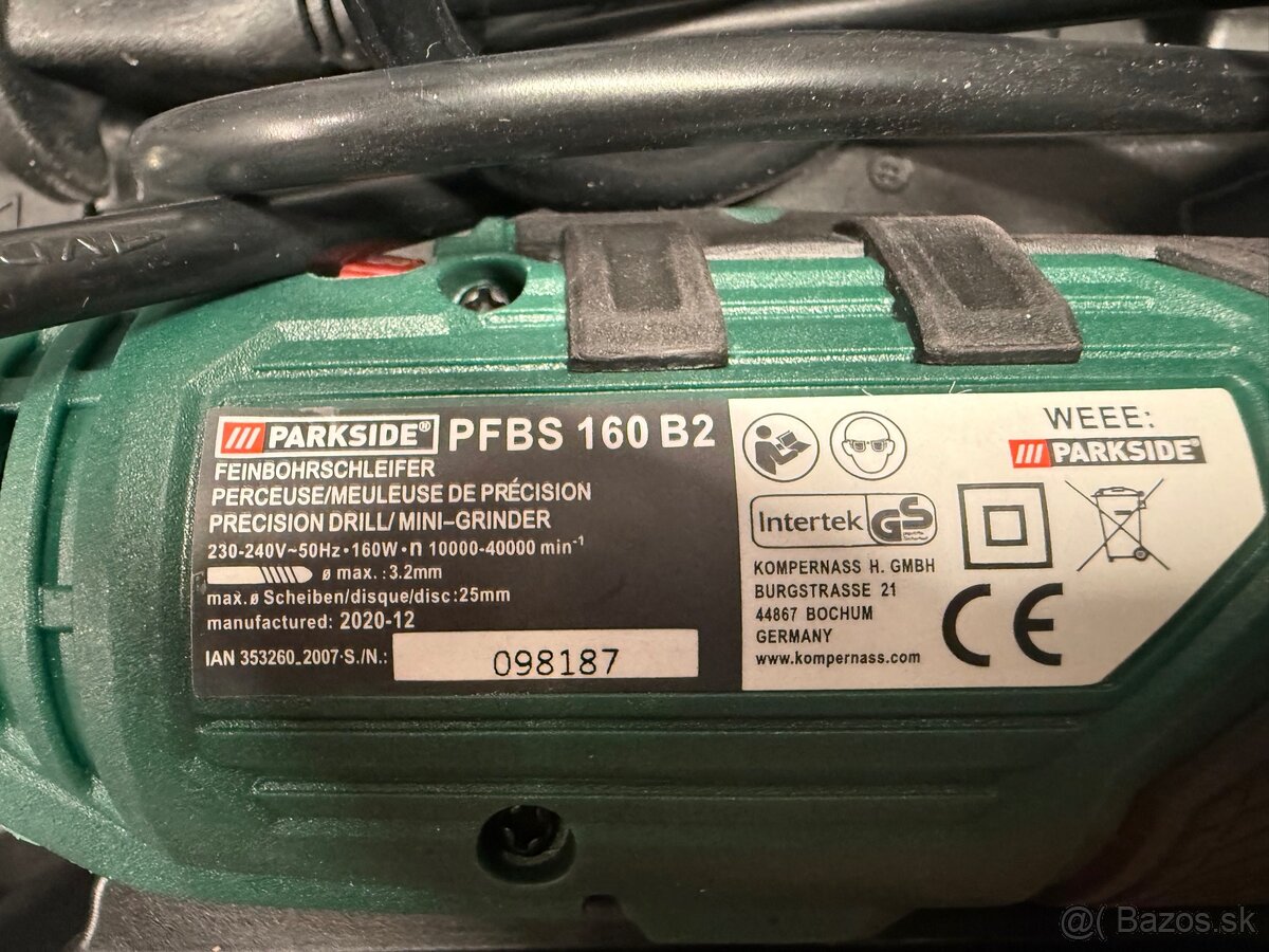 Parkside bruska/vrtacka PFBS 160 B2 nova - 5