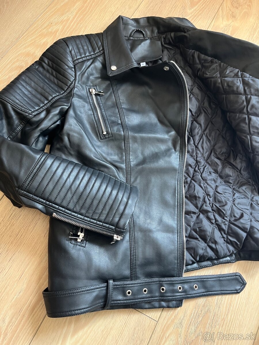 Kožená bundách ekokoza M - 5