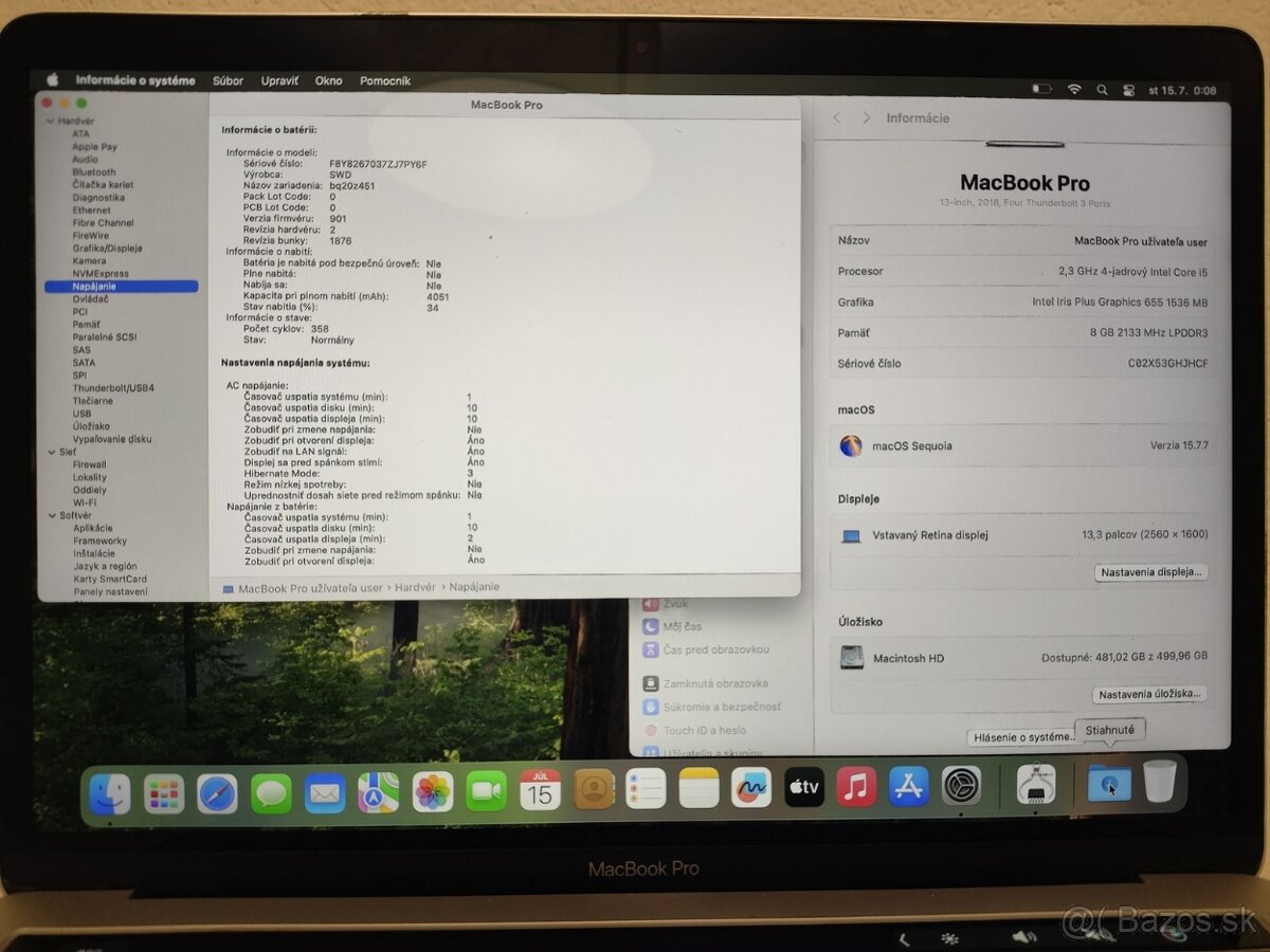 Apple MacBook Pro 13 (2018) | Intel Core i5 • 8 GB RAM • 512 - 5