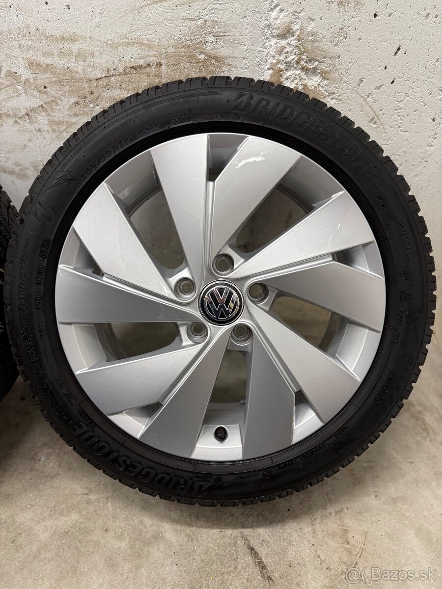 Zimná sada 5x112 R17 , 205/50/17 Golf Octavia A3 Passat - 5