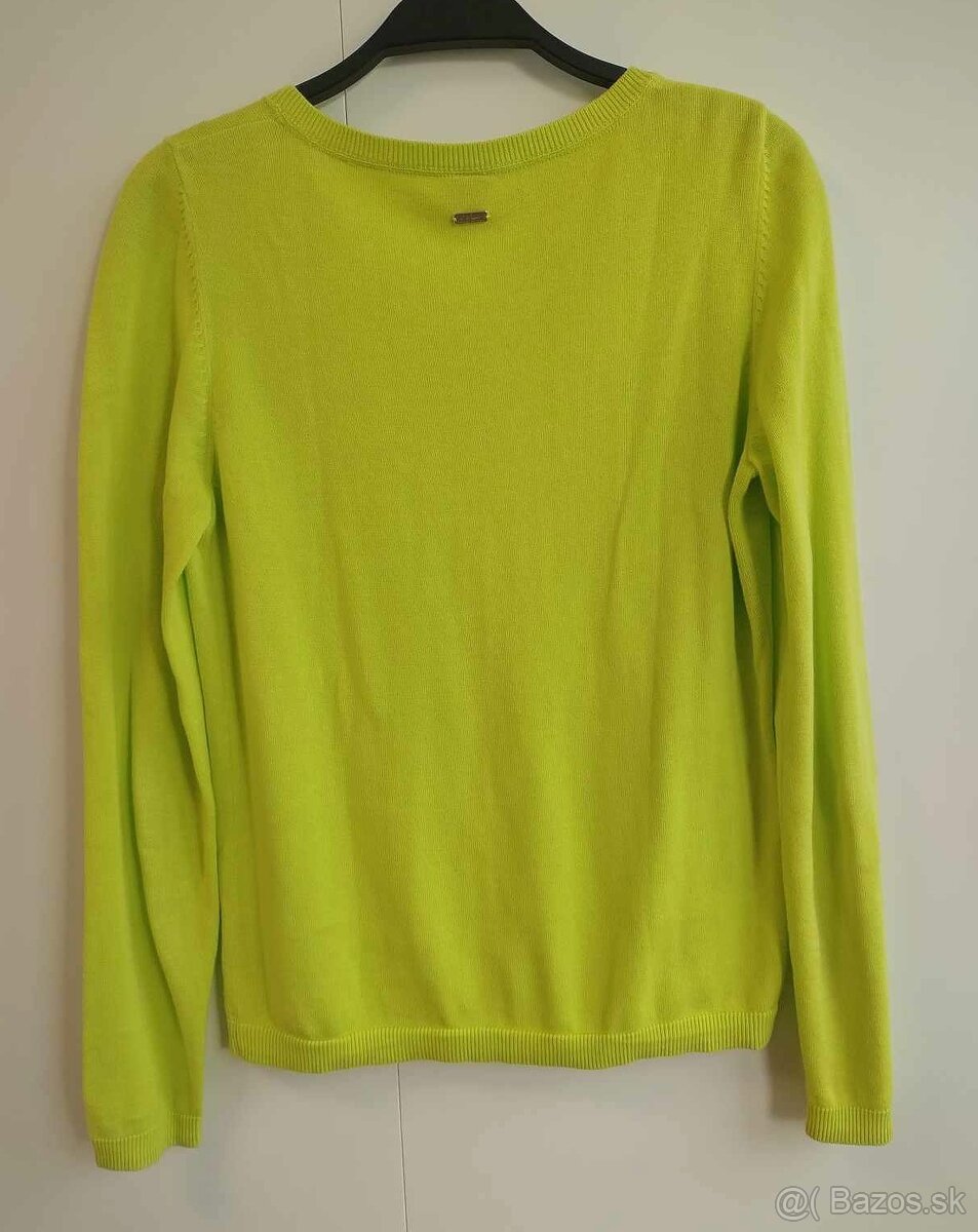 SET 2x sveter / kardigán na gombíky (červený, zelený) - 5