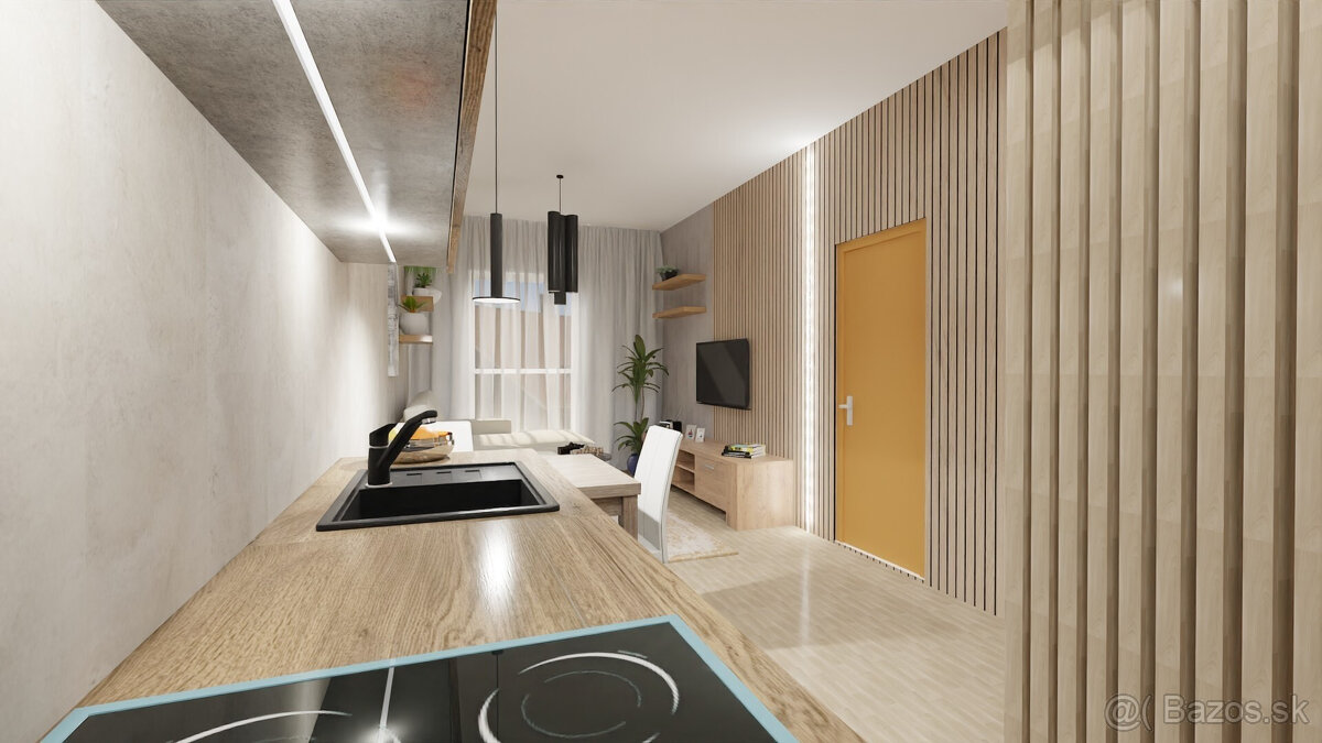 Na predaj investičný 2-izbový apartmán (nebytový priestor) v - 5