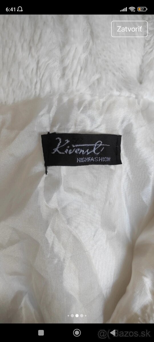 Kožušinkova bundička k šatám. - 5