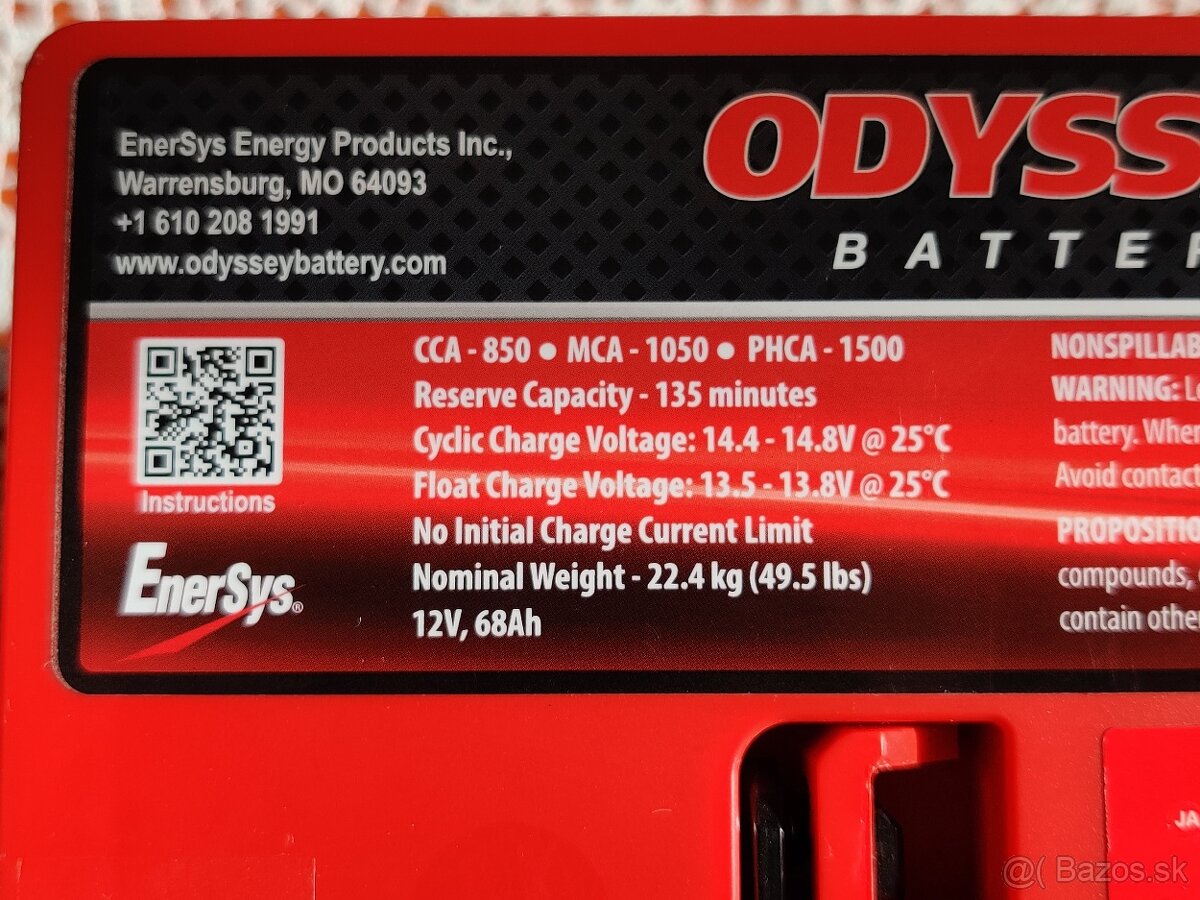 Autobateria AGM ODYSSEY 34R-PC1500 - 5