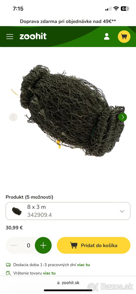 Sieť na balkón pre mačky zosilnenú drôtom aj s telesk - 5