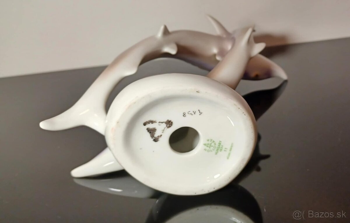 Krásna porcelánová soška Holloháza - 5