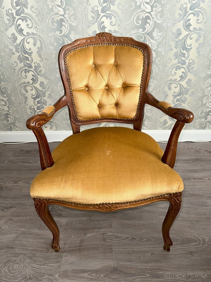 Predám dve Rustikálne / Retro stoličky - 5