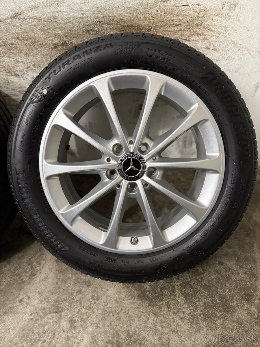Nepoužitá letná sada 5x112 R17 , 205/55/17 Mercedes A B CLA - 5