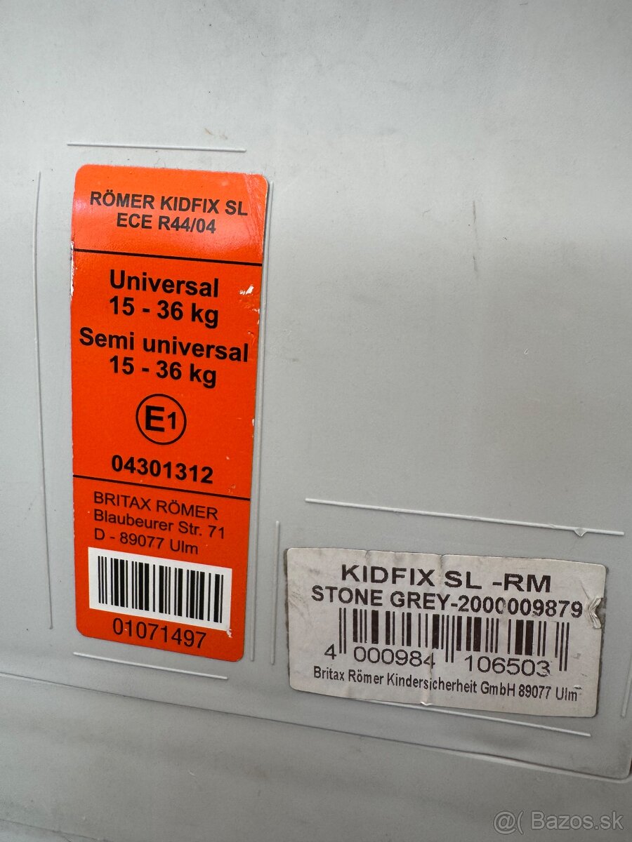 Detska autosedacka Romer kidfix SL - 5