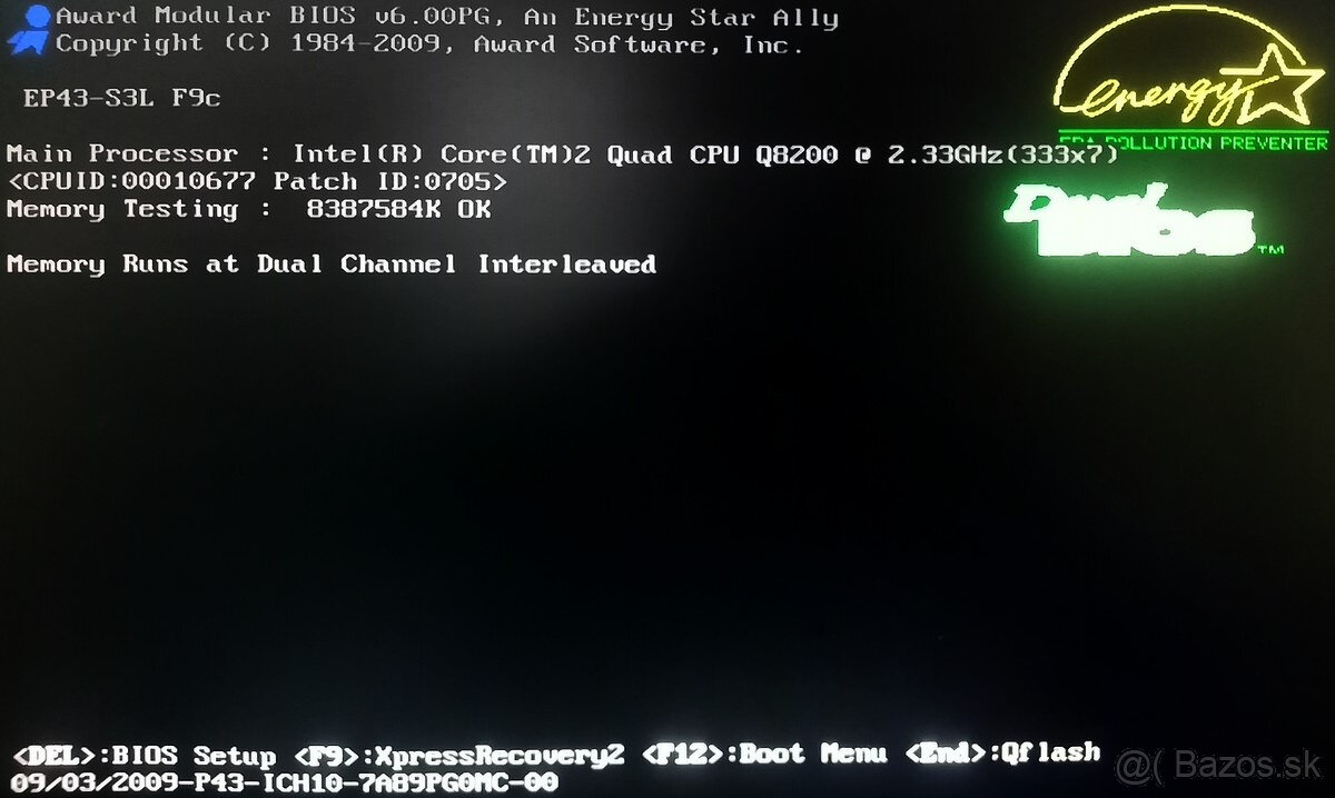 GA-EP43-S3L Core 2 Quad Q8200 (2.33GHz), 8GB DDR2 800MHz - 5