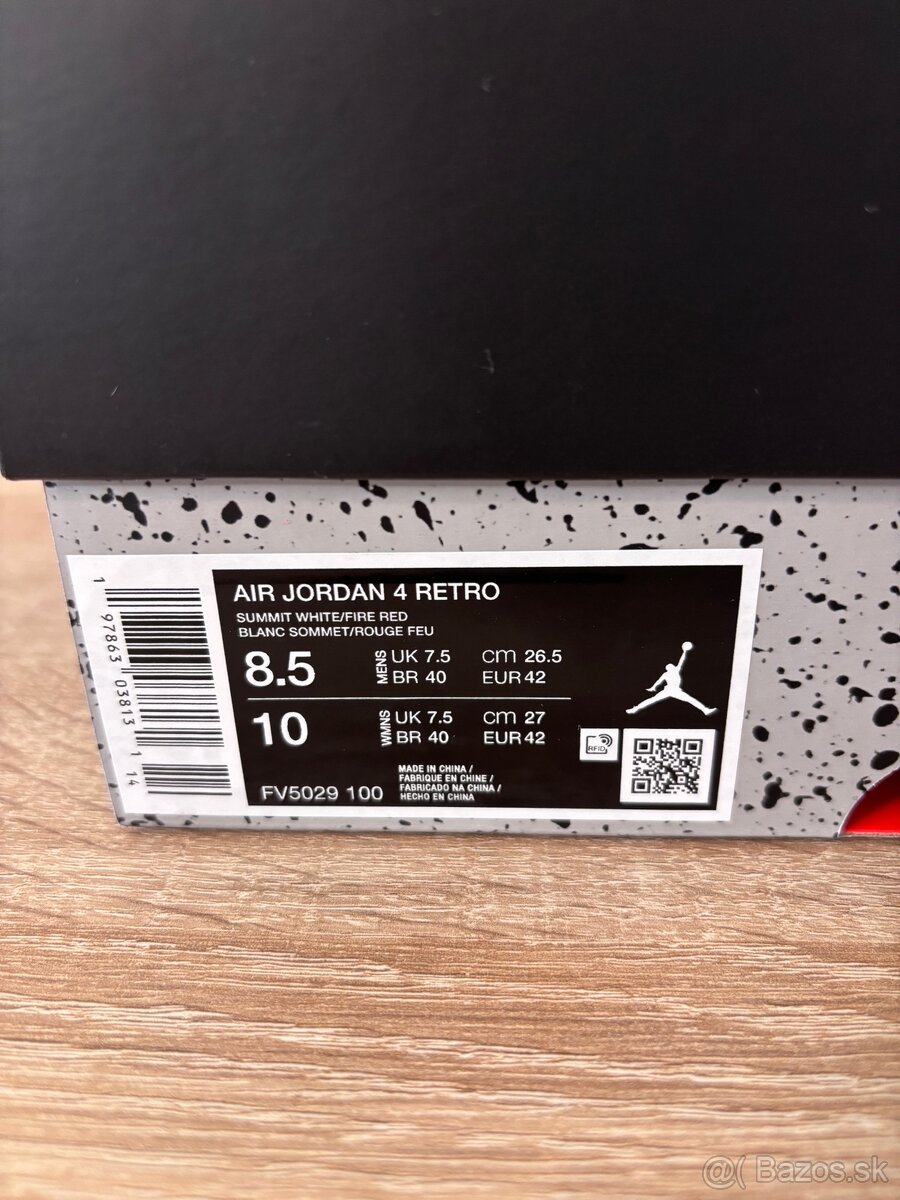 Air Jordan 4 White Cement - 5