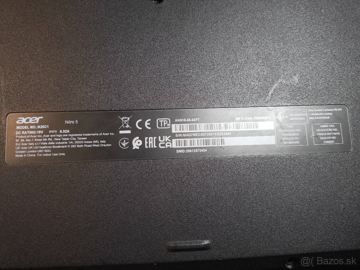 Predám herný notebook Acer Nitro 5 AN515-55-53FT - 5