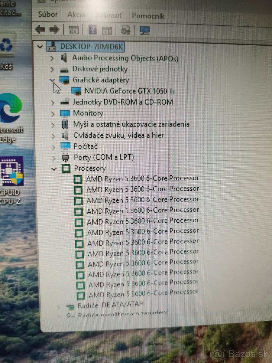 Herný PC - Ryzen 5 3600 / GTX 1050 Ti - 5