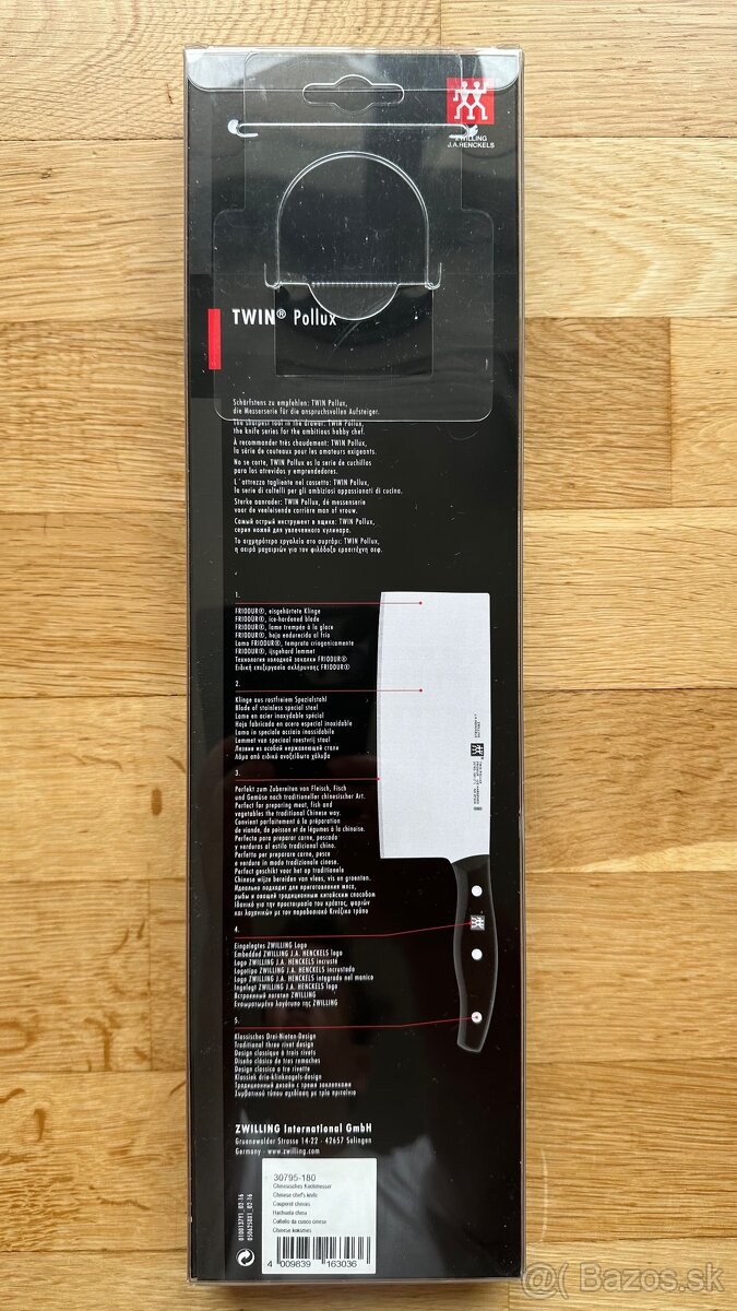 Čínsky kuchársky nôž Zwilling Twin Pollux 18 cm - nový - 5