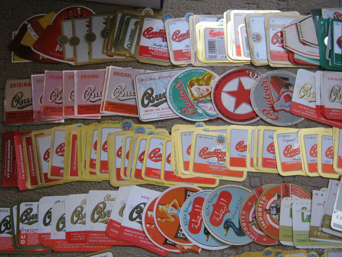 sbírka pivní etikety Budvar České Budějovice 1052ks etiket - 5