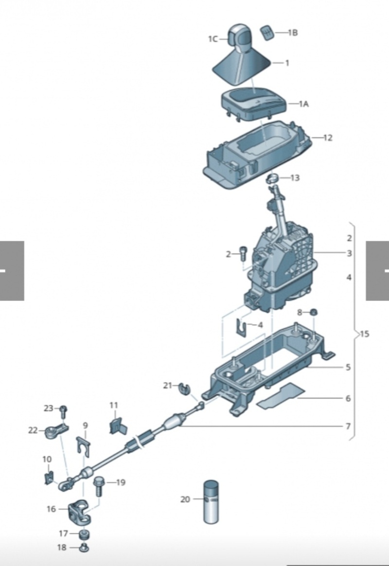 Mikrospínač páky radenia DSG prevodovka - 5