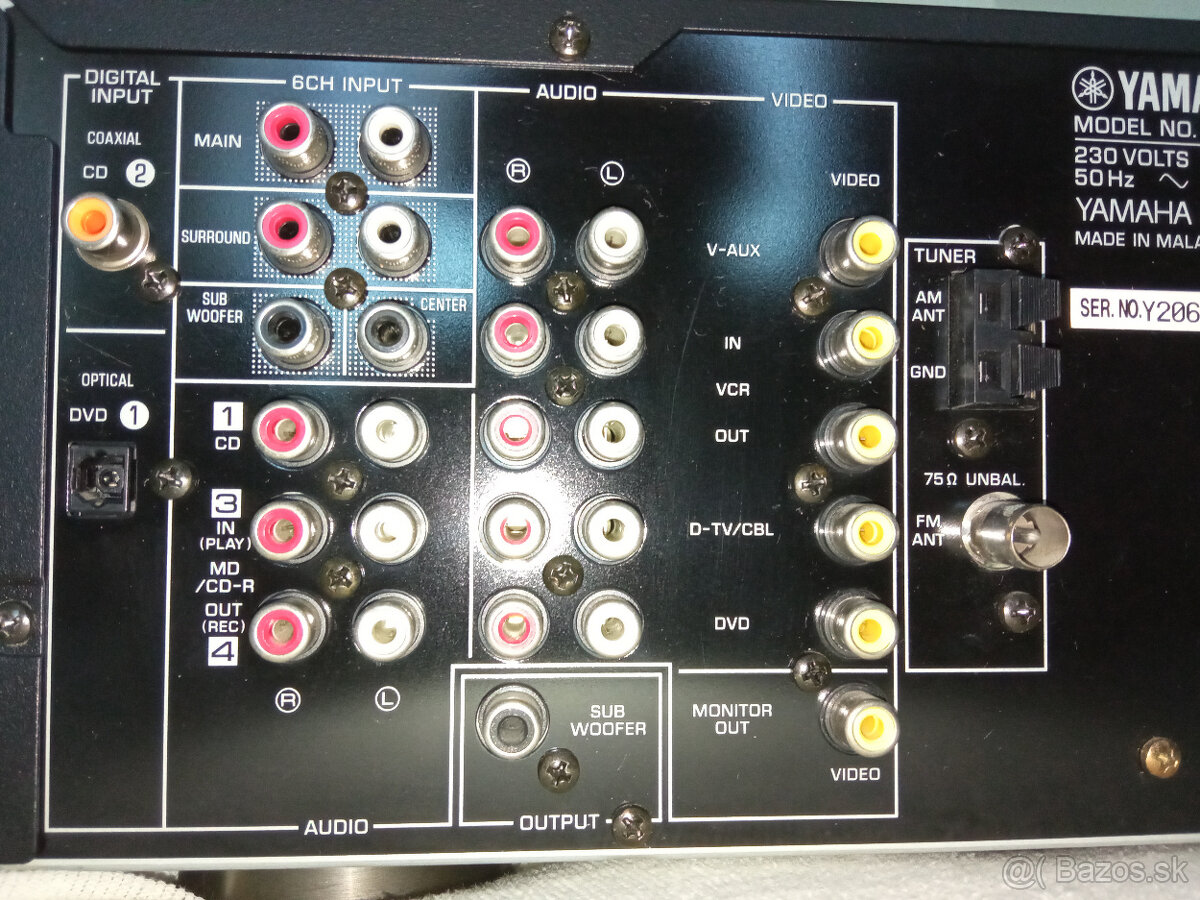 predám AV receiver Yamaha RX-V430RD - 5